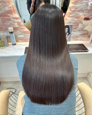 ロング カラー 縮毛矯正/美髪カラー 松田空優哉のヘアスタイル