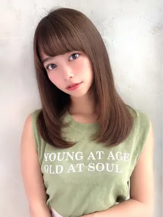 ロング カラー 高島大登/顔周り /レイヤーカットのヘアスタイル