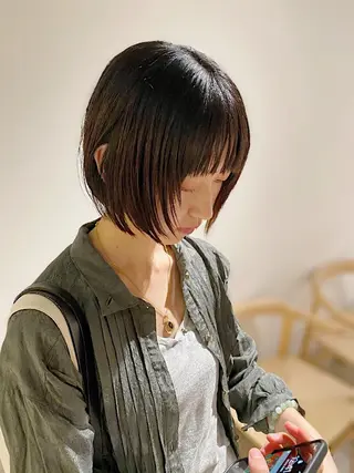 ショート カラー ノグチ ユウキ/ボブのヘアスタイル