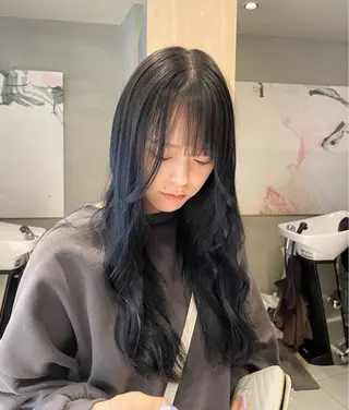 ロング カラー ヘアアレンジ 艶髪/レイヤーカット 🐣misakiのヘアスタイル