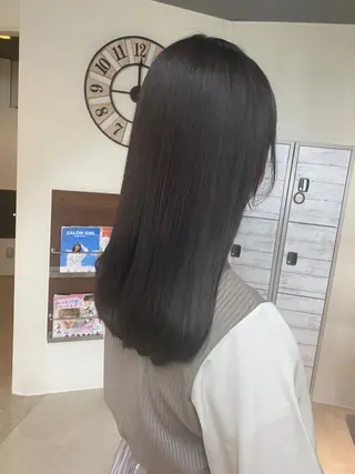 ロング カラー 後藤紗英/髪質改善 /オリーブベージュのヘアスタイル