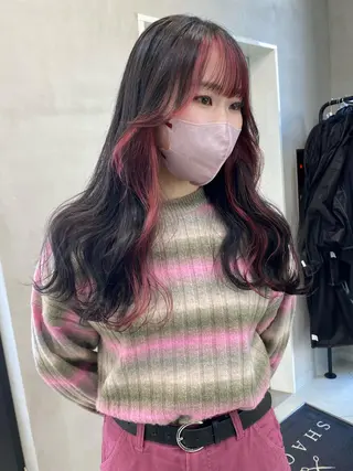 ロング カラー ヘアアレンジ SHACHU渋谷神南店所属・SHACHU ayamiのヘアスタイル