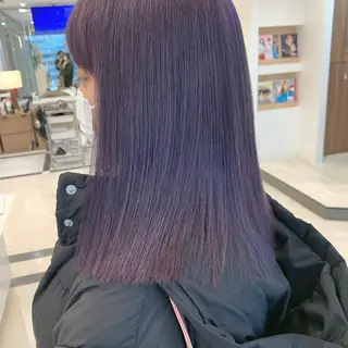 ミディアム カラー 韓国風/顔周りカット /髪質改善RYOTAのヘアスタイル