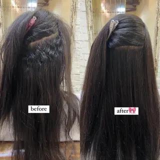 セミロング Belle 並木通り店所属・rena/ パーマ/カラーのヘアスタイル