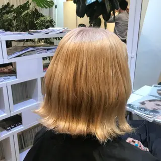 ミディアム カラー 🇰🇷ハイトーン× 韓国レイヤー레이어드のヘアスタイル