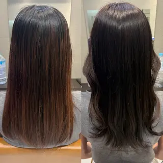 ロング カラー ヘアアレンジ shizuki🌙 /ヘアカラーのヘアスタイル
