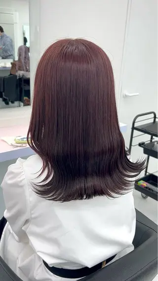 セミロング うる艶カラー🍓 モデル募集🍓海音のヘアスタイル