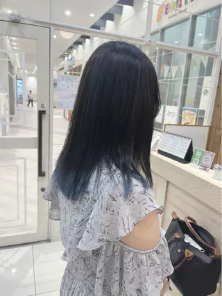 セミロング カラー ヘアアレンジ 裾カラー/Aya🥀のヘアスタイル