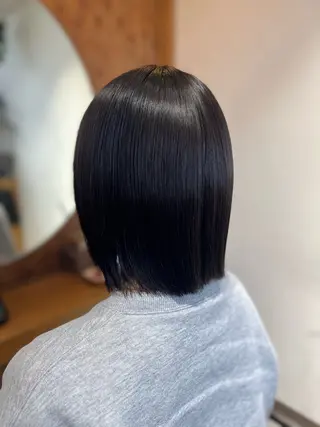 ミディアム 塩川ももこ/ 縮毛矯正/ヘアセットのヘアスタイル