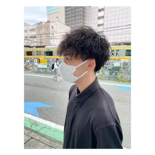 パーマ メンズ 菊池大一 溝の口パーマのヘアスタイル