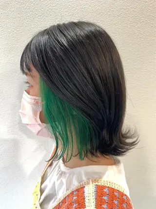 ミディアム 椛島 流音のヘアスタイル