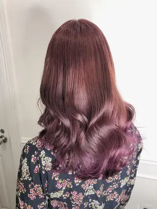 ロング カラー ヘアアレンジ メンズ キッズ 💟Chloe原宿店 🩶ハイトーンのヘアスタイル