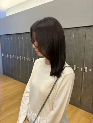 カラー 暖色/ボブ/吉岡美音 GIEN NU茶屋町のヘアスタイル