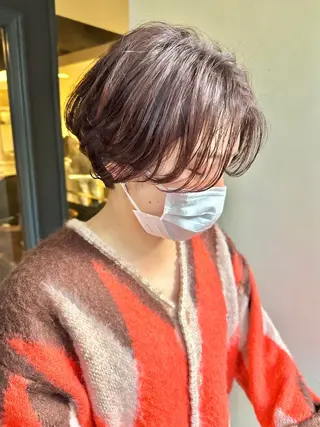 ショート ショート ボブ 梅田 木戸健人のヘアスタイル