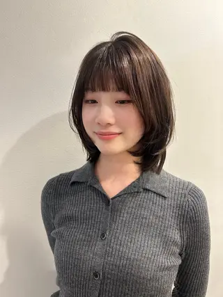 ミディアム 柔らかい縮毛矯正/ ボブ/北林のヘアスタイル