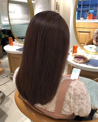 セミロング カラー 縮毛矯正/ 髪質改善/浅見拓哉のヘアスタイル