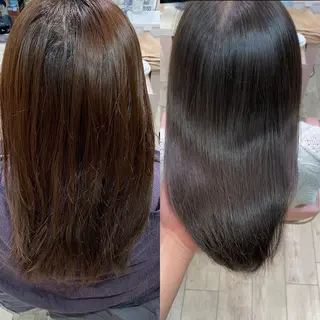 ロング カラー On所属・顔まわりカット🌟 くびれヘア/寺門遥輝のヘアスタイル