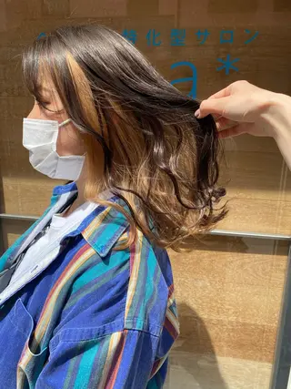 セミロング カラー newi 京橋 【yuuki】のヘアスタイル