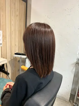 ミディアム 森 京加のヘアスタイル