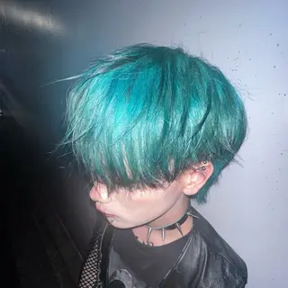 ショート カラー ハイトーン/ウルフ /エクステ/ましろのヘアスタイル