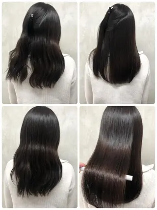 セミロング 満足度⭕️縮毛矯正師 谷口にお任せを👍のヘアスタイル