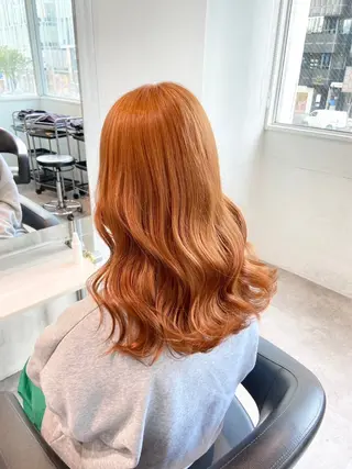 ロング カラー ヘアアレンジ トレンドモテカラー 🩷色落ちまで可愛くのヘアスタイル