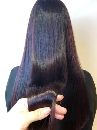 ロング カラー 青野 文香のヘアスタイル