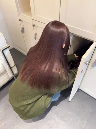 ロング カラー 艶髪 暗髪🌙 MINORIのヘアスタイル