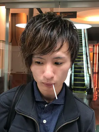 メンズ ショートボブ /綾華のヘアスタイル