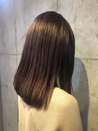 セミロング カラー ✂︎岡根 京花✂︎のヘアスタイル