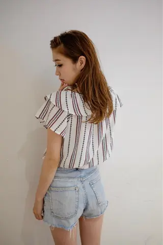 ロング 佐藤 旭のヘアスタイル