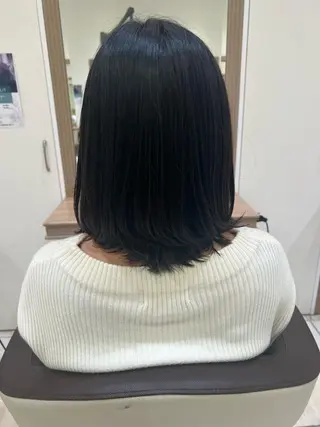 ミディアム 顔周り/韓国レイヤー junkaのヘアスタイル