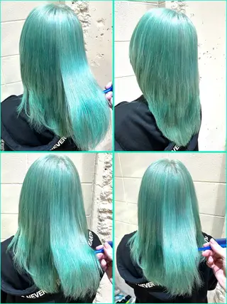 ロング カラー エクステ原宿 シンヤのヘアスタイル