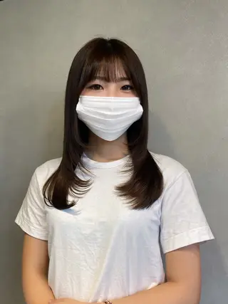 ミディアム MIREI /韓国風 /大阪美容室のヘアスタイル