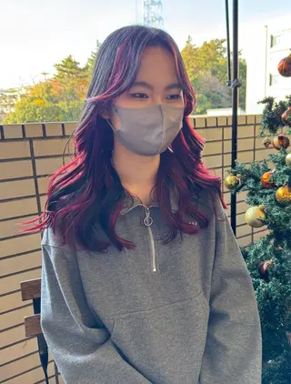 ロング カラー ハイトーン/レイヤー /艶カラー🎀のヘアスタイル