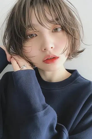 ショート カラー パーマ 🌜 Lulu 🌛 公式/大通のヘアスタイル