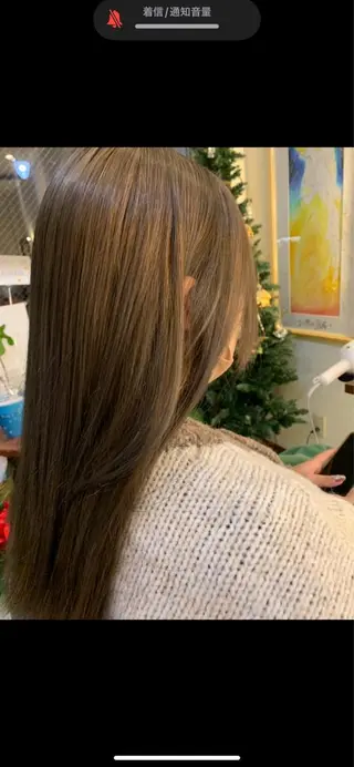 ロング カラー hair&makeRIHGA所属・鈴木希優 /ハイトーンカラーのヘアスタイル