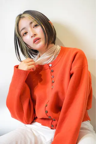 ミディアム カラー ヘアアレンジ 🌷山田 有友名🌷のヘアスタイル