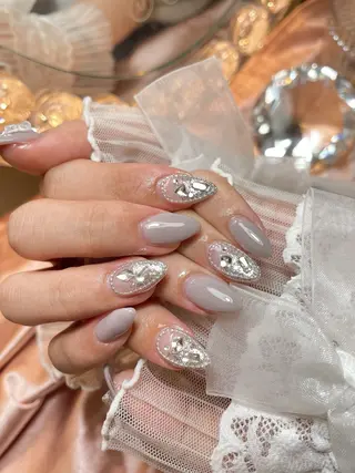 ネイル 23時まで❤︎韓国、 ワンホンネイルのネイルデザイン