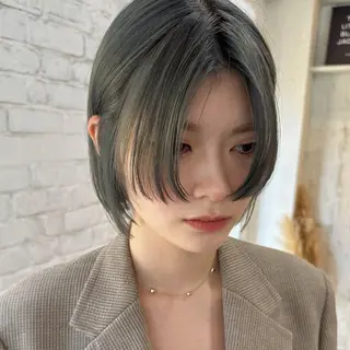 ショート カラー ❤️アヤカ Wカラー ボブ レイヤー❤️のヘアスタイル