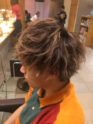 カラー パーマ ヘアアレンジ メンズ メンズパーマの巨匠 鈴木純のヘアスタイル