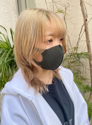 ミディアム カラー uros.所属・メンズパーマ/ エクステ🌞セナのヘアスタイル