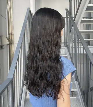 ロング パーマ 【arc】Ruri コテ巻き風パーマのヘアスタイル