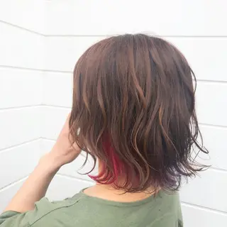 ショート カラー ヘアアレンジ サービス満足度 No1👑植田愛夕のヘアスタイル