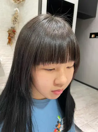 ロング パーマ キッズ 美容室シーズナル所属・高山 梨絵のヘアスタイル
