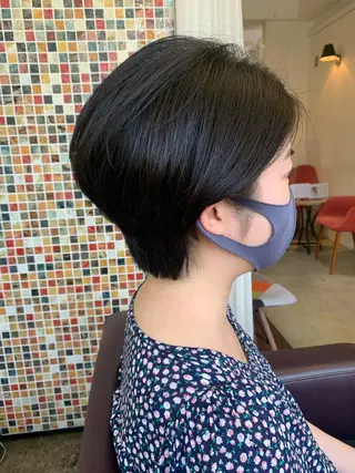 ショート 小沼采唯👧🏼 海好きオヌちゃんのヘアスタイル