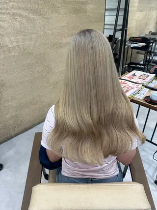 ロング カラー 髪質改善AUSTIN登戸所属・野村 一花 / 暖色 カラー / Wカラーのヘアスタイル