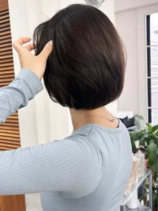 ミディアム カラー ボブ/透明感カラー /サナ🌼のヘアスタイル