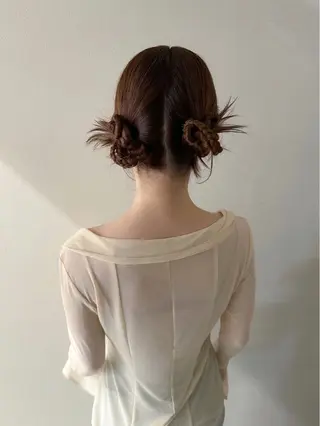 ミディアム カラー ヘアアレンジ autre所属・大久保 ひでなりのヘアスタイル