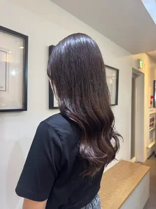 カラー La fith hair charme 渋谷店【ラフィス ヘアー シャルム】所属・🤎艶カラー/縮毛/ クルミ🤎のヘアスタイル